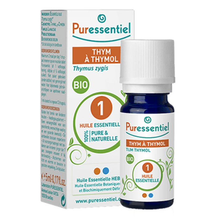 Photo de Huile essentielle thym a thymol - 5 ml Puressentiel Huile essentielle thym a thymol - 5 ml Puressentiel-130709