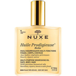 Huile prodigieuse® riche - huile nourrissante multi-fonctions visage, corps, cheveux - 100.0 ml - soins prodigieux® - NUXE -207314
