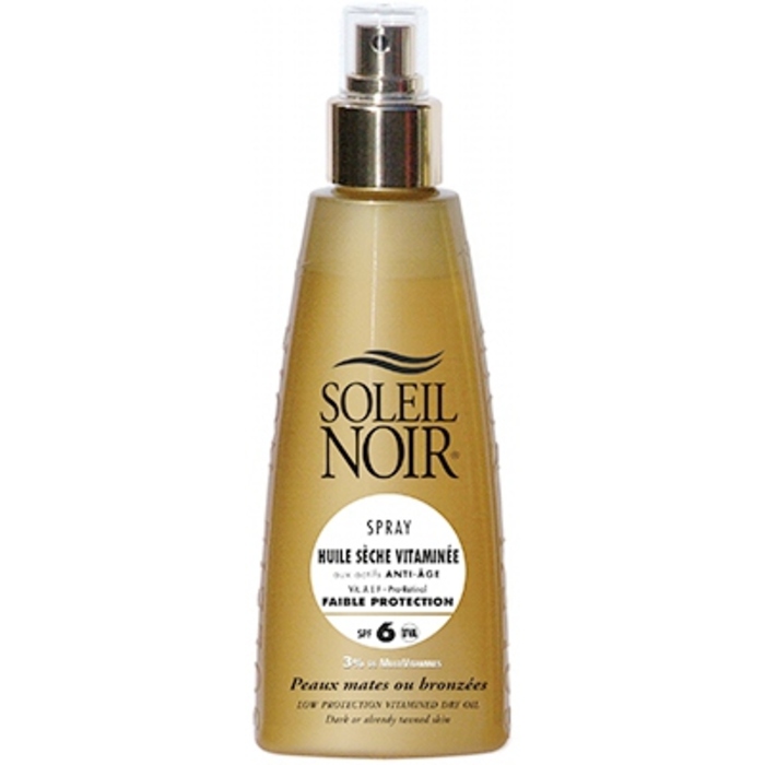 Photo de Huile sèche vitaminée spf 6 - 150ml Soleil noir Huile sèche vitaminée spf 6 - 150ml Soleil noir-195890
