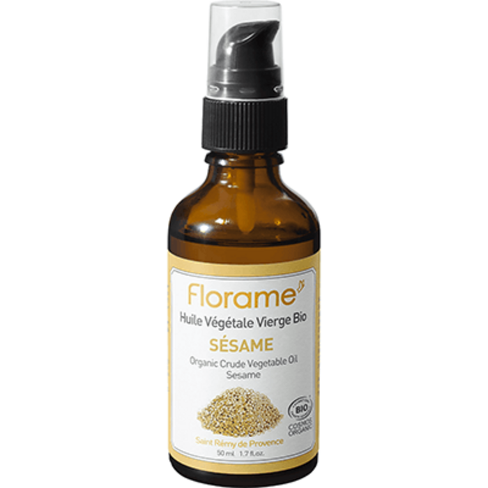Photo de Huile végétale vierge bio sésame 50ml Florame Huile végétale vierge bio sésame 50ml Florame-142128