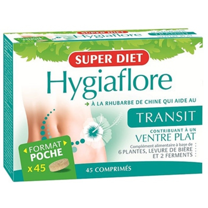 Photo de Hygiaflore rhubarbe transit format de poche - 45 comprimés Super diet Hygiaflore rhubarbe transit format de poche - 45 comprimés Super diet-4348