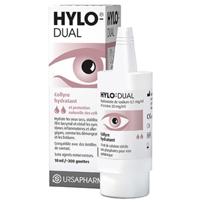 Photo de Hylo dual collyre hydratant avec ectoïne 10ml Ursapharm Hylo dual collyre hydratant avec ectoïne 10ml Ursapharm-202900