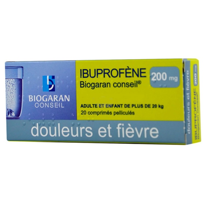 Photo de Ibuprofene conseil 200mg Biogaran Ibuprofene conseil 200mg Biogaran-192483