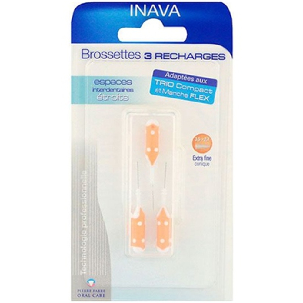 Photo de Inava brossettes recharges - 3.5 à 2.7mm - 3 recharges Inava Inava brossettes recharges - 3.5 à 2.7mm - 3 recharges Inava-145396