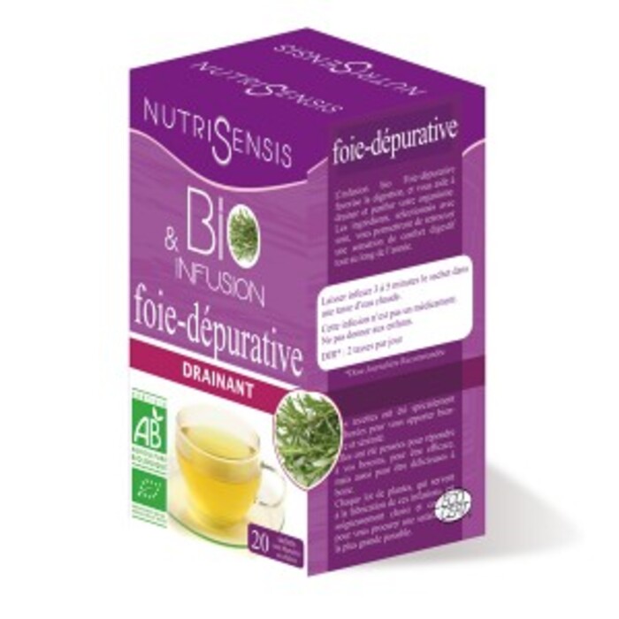 Photo de Infusion foie dépurative bio - 20 sachets Nutrisensis Infusion foie dépurative bio - 20 sachets Nutrisensis-140105