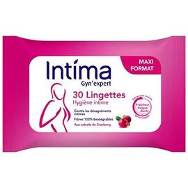 Intima gyn expert lingettes cranberry - reckitt benckiser -221634