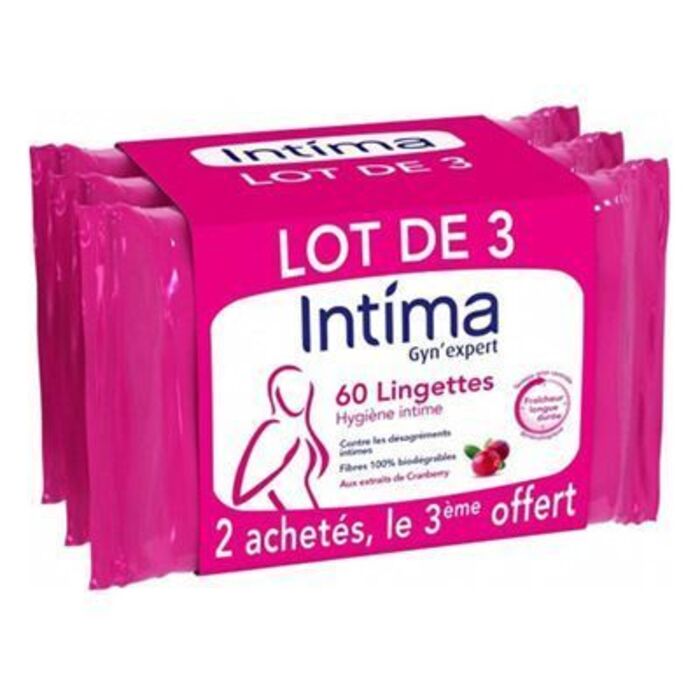 Intima gyn'expert lingettes hygiène intime 3x20 Reckitt benckiser-224534