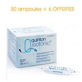 Isotonic 30 ampoules x 10ml + 6 ampoules offertes - quinton -215130