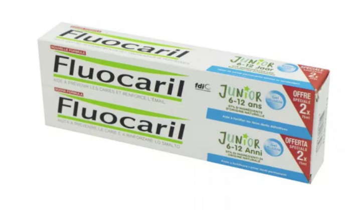 Junior dent bub gum 6-12 2x75ml Fluocaril-230229