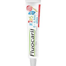 Kids 0-6 ans gel dentifrice fraise 50ml - fluocaril -216084