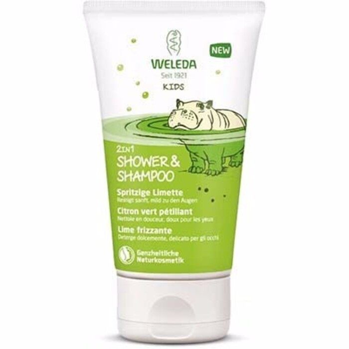 Photo de Kids crème de douche 2 en 1 citron vert pétillant 150ml Weleda Kids crème de douche 2 en 1 citron vert pétillant 150ml Weleda-214599