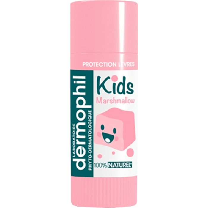 Photo de Kids stick lèvres 100% naturel chamallow 4g Dermophil indien Kids stick lèvres 100% naturel chamallow 4g Dermophil indien-219304