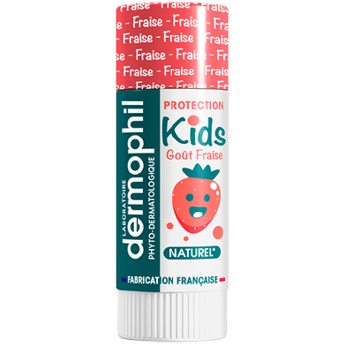 Photo de Kids stick protection lèvres fraise 4g Dermophil indien Kids stick protection lèvres fraise 4g Dermophil indien-228468