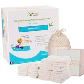 Kit Eco net bambou écru - 1 boîte en bois  15... - divers - Les Tendances d'Emma -136762