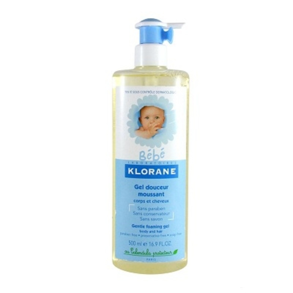 Photo de Klorane bébé gel moussant douceur - 500ml Klorane Klorane bébé gel moussant douceur - 500ml Klorane-145233