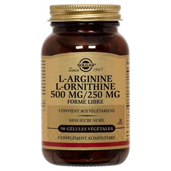 Photo de L-arginine l-ornithine 500/250g Solgar L-arginine l-ornithine 500/250g Solgar-198286