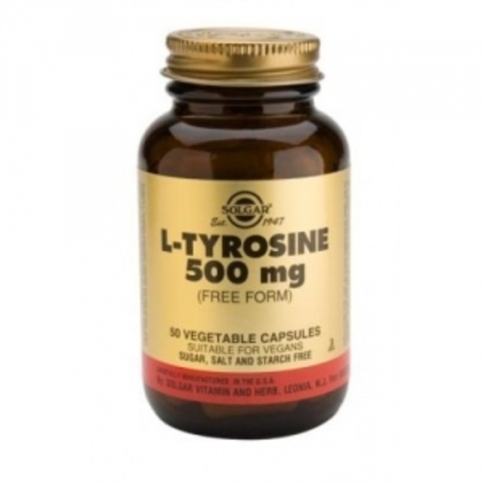 Photo de L-tyrosine 500mg Solgar L-tyrosine 500mg Solgar-198287