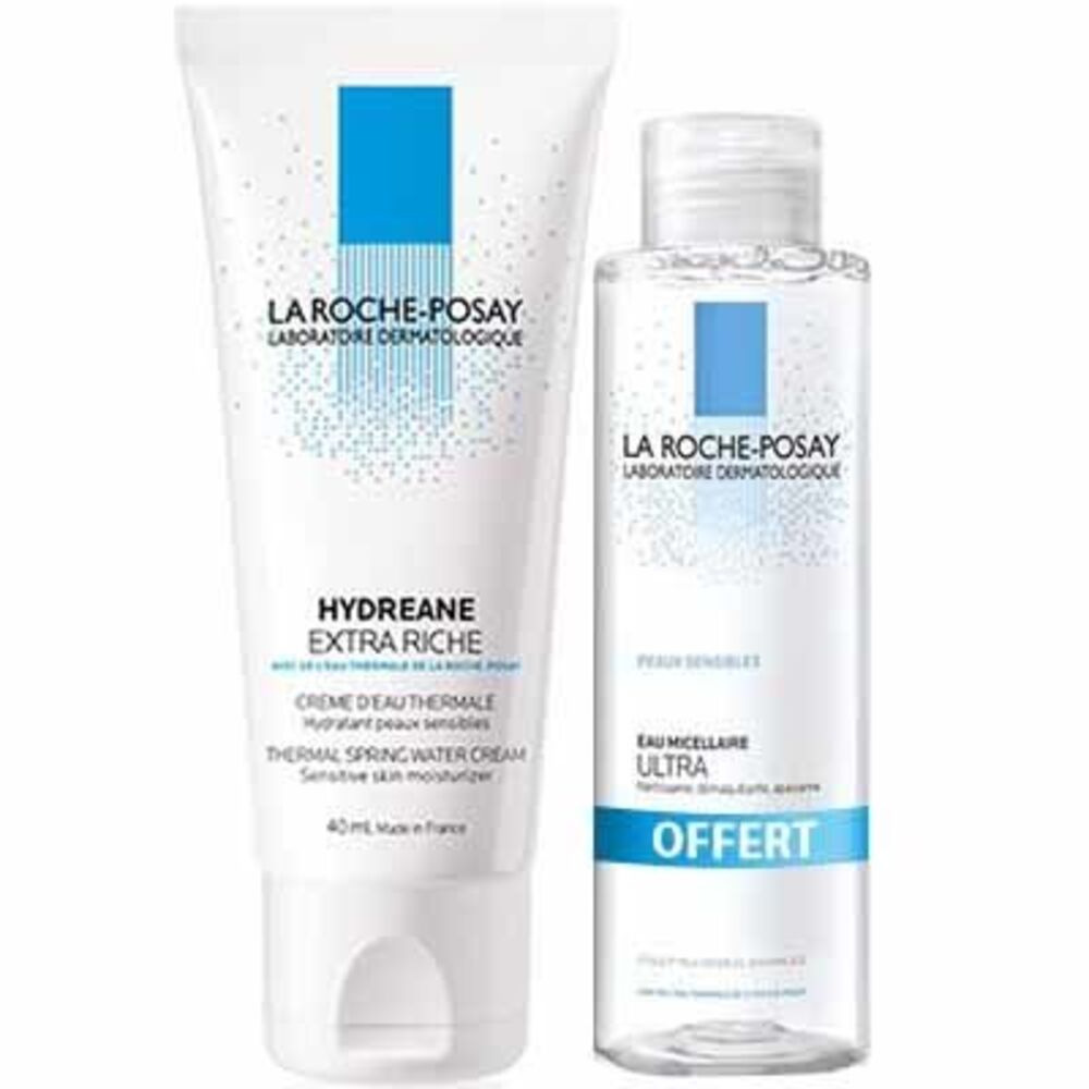 Photo de La roche posay hydreane extra riche 40ml + eau micellaire 50ml La roche posay La roche posay hydreane extra riche 40ml + eau micellaire 50ml La roche posay-224333