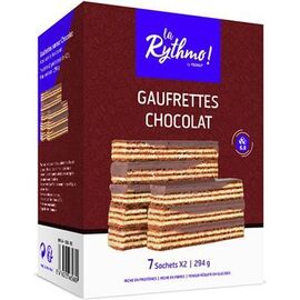 La rythmo gaufrettes chocolat 7 sachets x2 - ysonut -221748