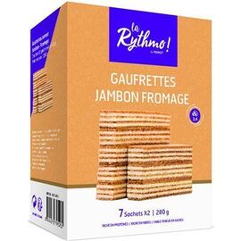 La rythmo gaufrettes jambon fromage 7 sachets x2 - ysonut -221721