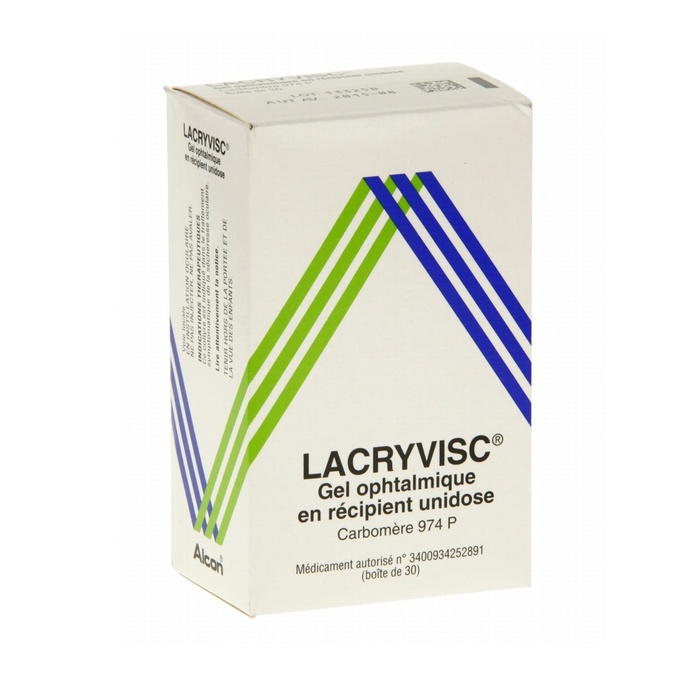 Lacryvisc gel ophtalmique - 30 unidoses Alcon-192264