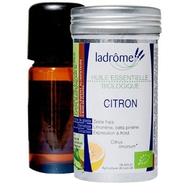 Ladrome bio huile essentielle de citron - 10.0 ml - huiles essentielles - ladrôme -7646