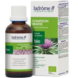 Ladrome extrait de plante bio chardon marie - 50.0 ml - extraits de plantes fraîches - ladrôme Digestion-7822