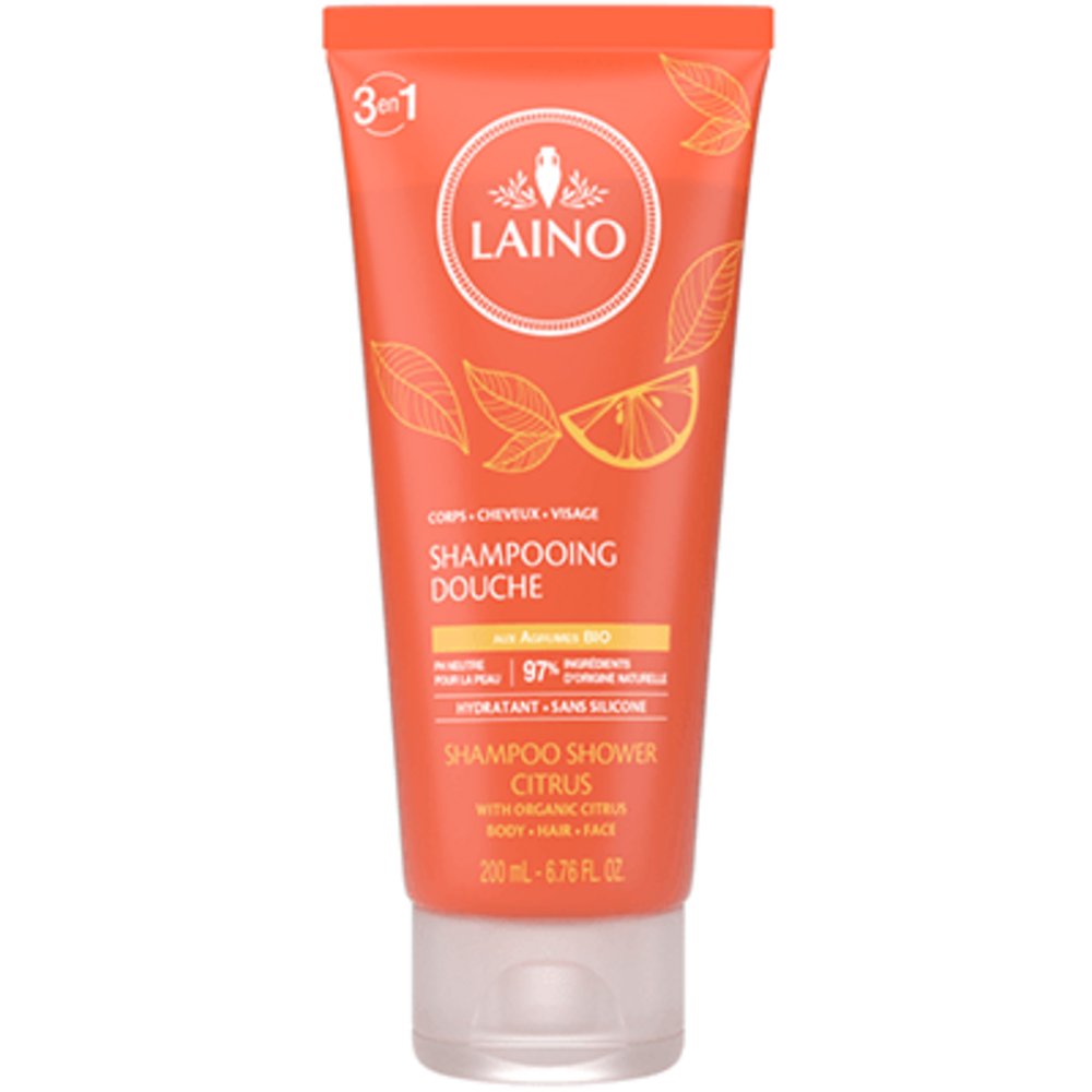 Photo de Laino 3 en 1 shampooing-douche agrumes bio 200ml Laino Laino 3 en 1 shampooing-douche agrumes bio 200ml Laino-215186