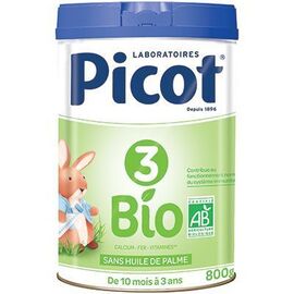 Lait Bio 10Mois à 3 ans 800g - Picot -225590