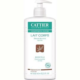 Lait Corps Adoucissant Coco Vanille Bio - 500.0 ml - Lait corps hydratant - Cattier Hydrate et adoucit l'épiderme-1530