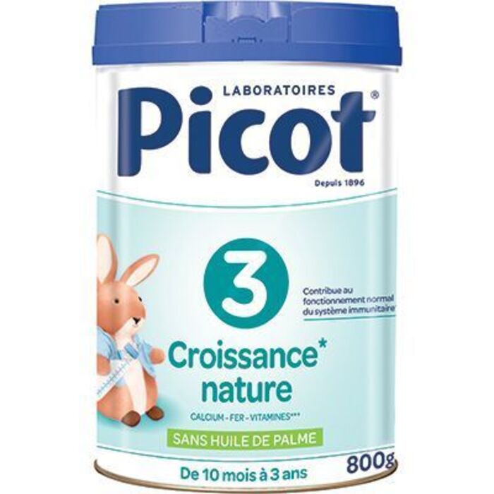 Photo de Lait croissance nature de 10mois à 3 ans 800g Picot Lait croissance nature de 10mois à 3 ans 800g Picot-223695