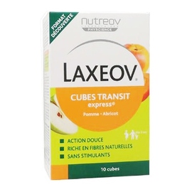 Laxeov cubes transit express pomme abricot 10 cubes - nutreov -213994