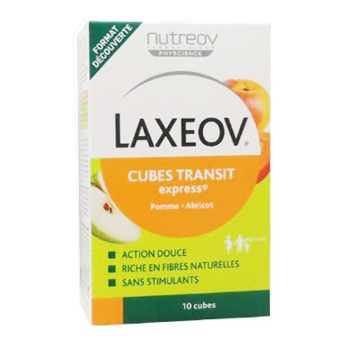 Laxeov cubes transit express pomme abricot 10 cubes Nutreov-213994