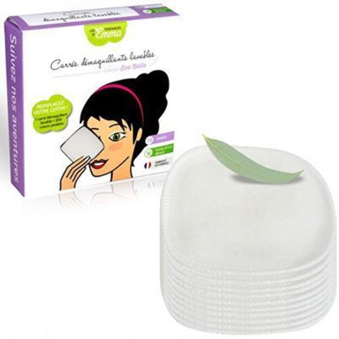 Photo de Les tendances d'emma 10 carrés démaquillants lavables coton bio biface Les tendances d'emma Les tendances d'emma 10 carrés démaquillants lavables coton bio biface Les tendances d'emma-136751