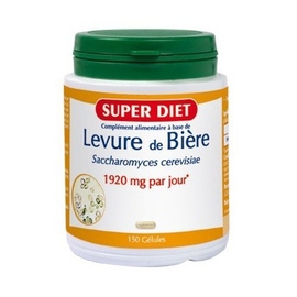LEVURE DE BIERE -  125 gélules - 150.0 unités - Les super nutriments - Super Diet Beauté des ongles et des cheveux-4473
