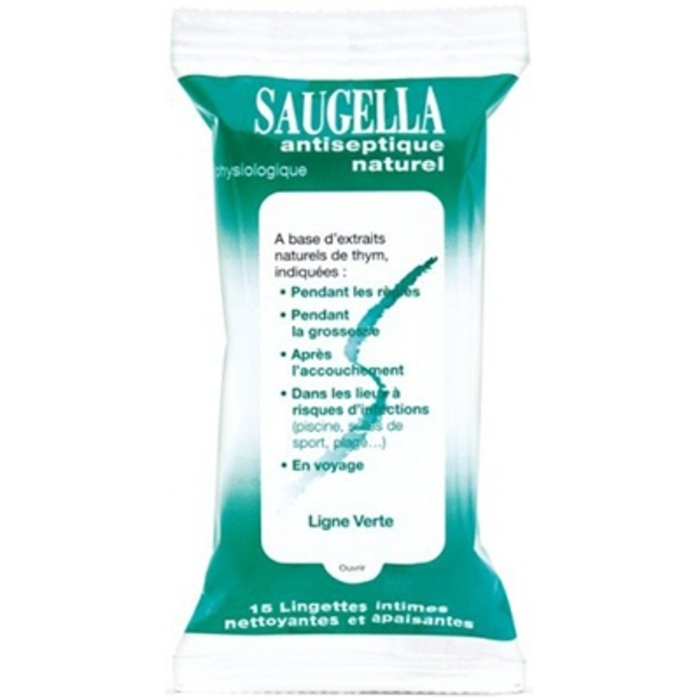 Photo de Lingettes anti-septique naturel Saugella Lingettes anti-septique naturel Saugella-198050