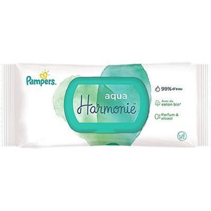 Photo de Lingettes aqua harmonie 48 lingettes Pampers Lingettes aqua harmonie 48 lingettes Pampers-222745
