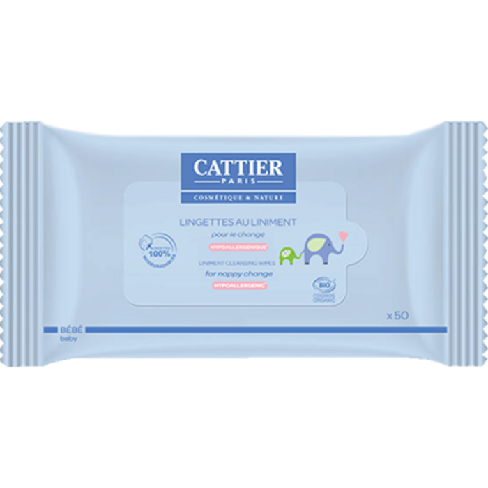 Photo de Lingettes bébé change au liniment bio x50 Cattier Lingettes bébé change au liniment bio x50 Cattier-226156