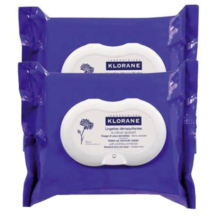 Photo de Lingettes démaquillantes au bleuet - lot de 2 Klorane Lingettes démaquillantes au bleuet - lot de 2 Klorane-88242