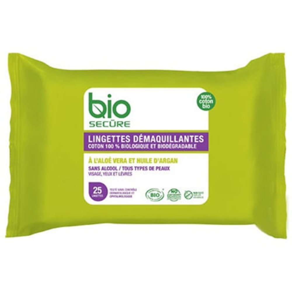Photo de Lingettes démaquillantes x25 Bio secure Lingettes démaquillantes x25 Bio secure-191655