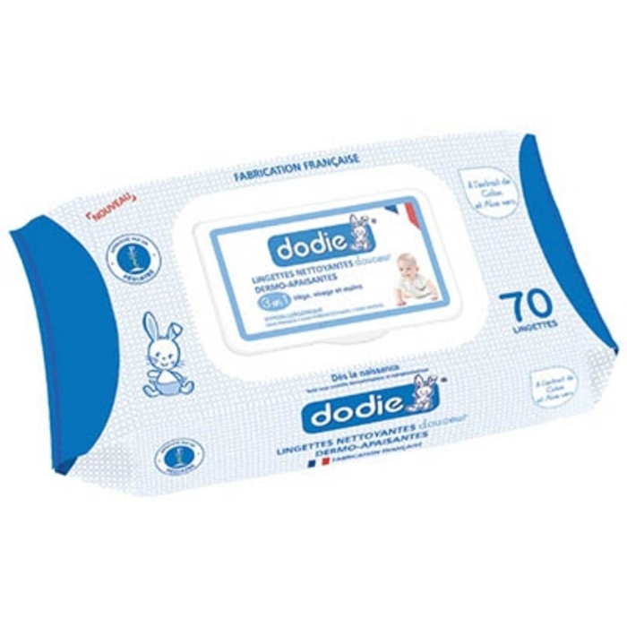 Photo de Lingettes nettoyantes dermo-apaisantes Dodie Lingettes nettoyantes dermo-apaisantes Dodie-203745