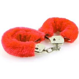 Love handcuffs menottes fourrure rouge - xxdreamstoys -223853