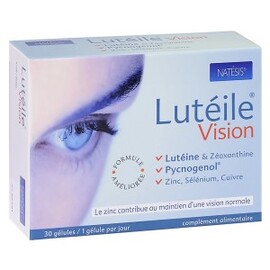 Lutéile protection des yeux (lutéine 10mg + pycnogenol 20mg) - 30.0 unites - Potections des yeux et de la peau - Natésis Préservation des yeux-9510