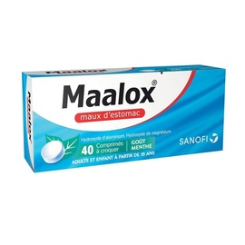 Maalox maux d'estomac - 40 comprimés - sanofi -192868