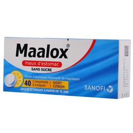 MAALOX Maux d'estomac Sans Sucre - 40 comprimés - SANOFI -192867