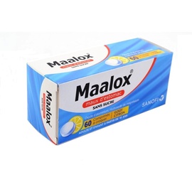 Maalox maux d'estomac sans sucre - 60 comprimés - sanofi -192581