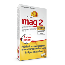MAG 2 Cramp, complément alimentaire - 30 comprimés - 30.0 u - magnesium - cooper -225033