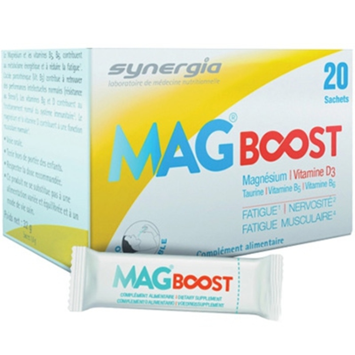 Photo de Mag boost orodispersible - 20 sachets Synergia Mag boost orodispersible - 20 sachets Synergia-206617
