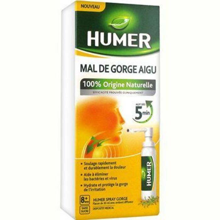 Photo de Mal de gorge aigu spray gorge 30ml Humer Mal de gorge aigu spray gorge 30ml Humer-216081