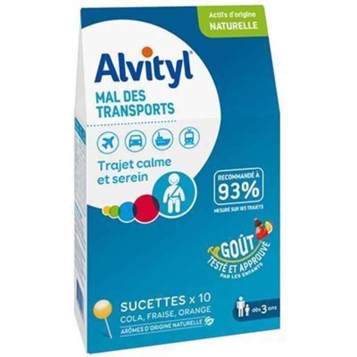 Photo de Mal des transports 10 sucettes Alvityl Mal des transports 10 sucettes Alvityl-227814